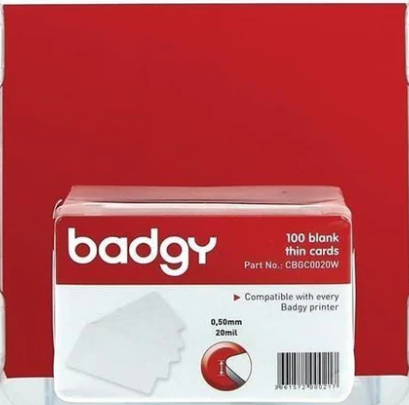Evolis Badgy 100 Pack 20ml PVC Cards