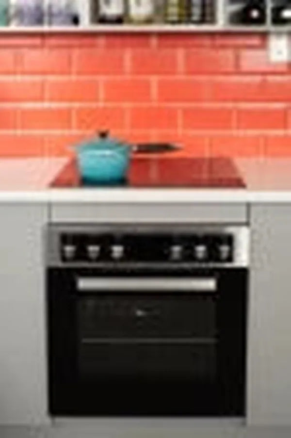 Falco CM6602-A1-SS03 4-Burner Glass Manual Gas Stove with Oven - Stainless Steel Finish