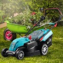 Generic KS 38LM Fuel Cylinder Weed Sweeper Lawn Mower (Blue)