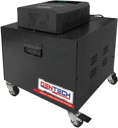 Gentech GDRB02 1's Hybrid inverter trolley Square Wave Inverter (With Battery)