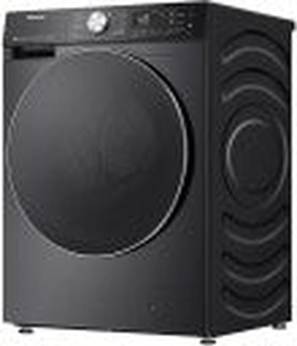 Hisense 12kg Black Fully Automatic Front Load Washer Dryer Combo (WD5S1245BB) - 1400 RPM, 19 Wash Programs, Steam Function, Inverter Technology