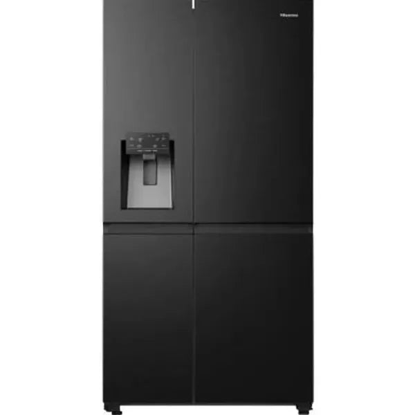 Hisense 601 L Frost Free Side by Side Fridge (Black, H780SB-IDL)