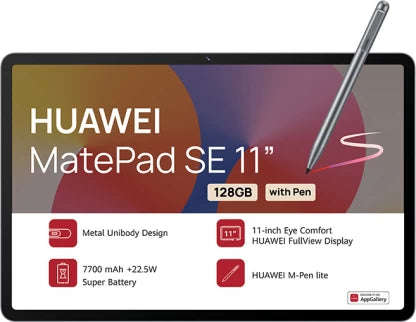 Huawei MatePad SE 11 4G With M-Pen Lite iOS 4 GB RAM (4G, 128 GB, Grey)