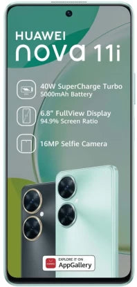 Huawei Nova 11i 4G Green - 128 GB Storage, 4 GB RAM - Dual SIM Smartphone