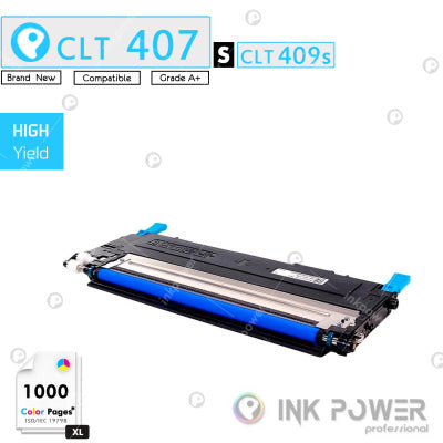Inkpower Toner for Samsung CLT K407S Cyan