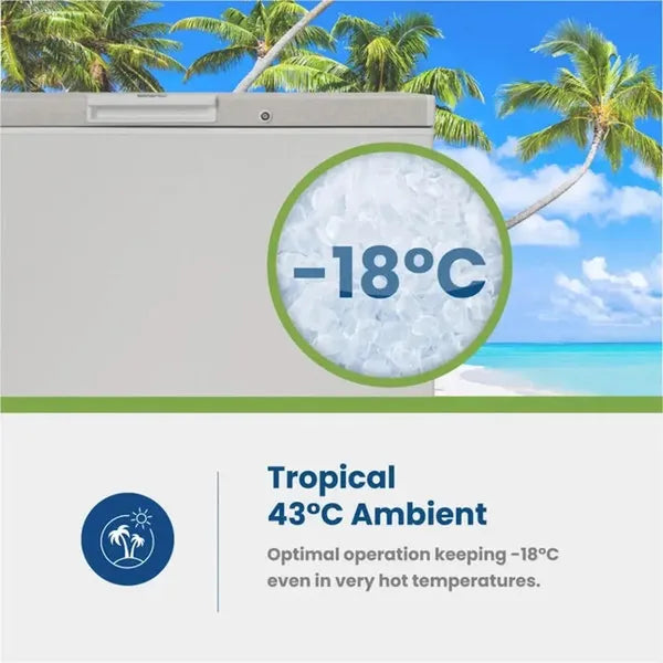 KIC 203 L White Chest Freezer