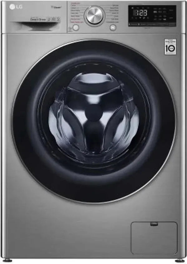 LG 10.5 kg Washer & 7kg Dryer Combo F4V5RGP2T - Silver