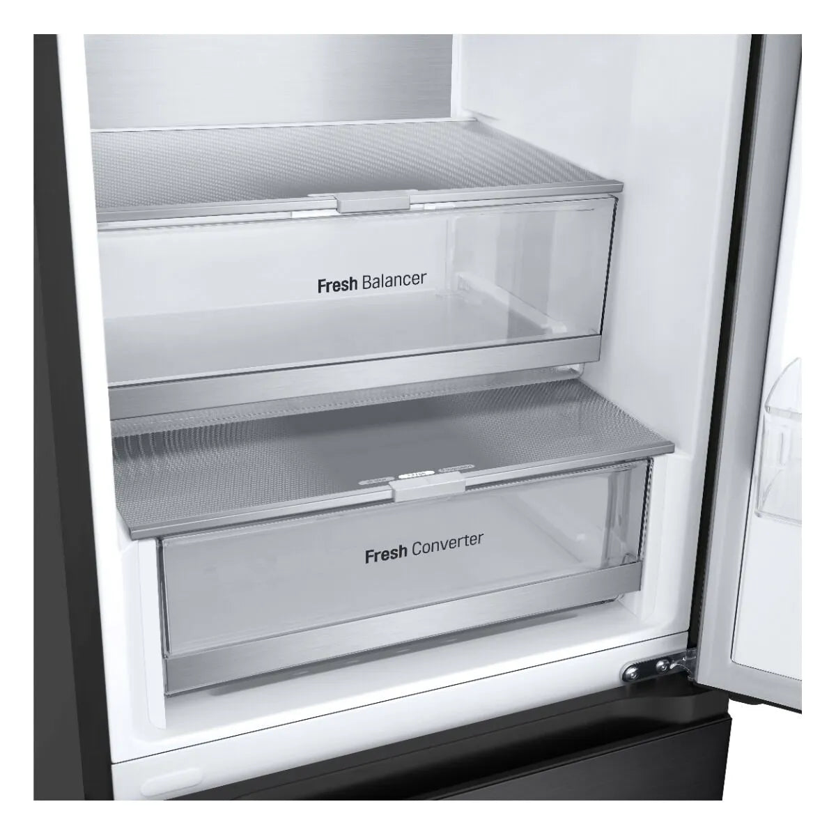 LG 343L Essence Matte Black Combi Fridge - GC-F459FSUW