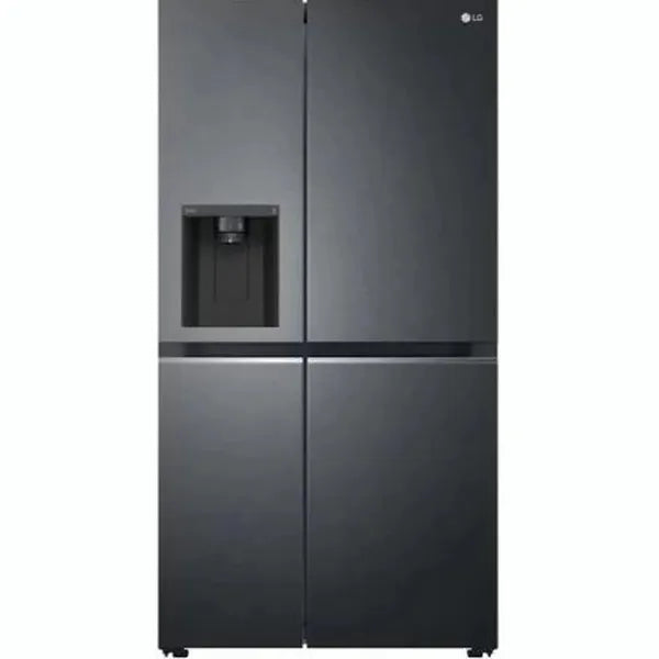 LG 611L Matte Black Frost-Free Multi-Door Refrigerator with Water and Ice Dispenser (Model GC-L257SQSL)