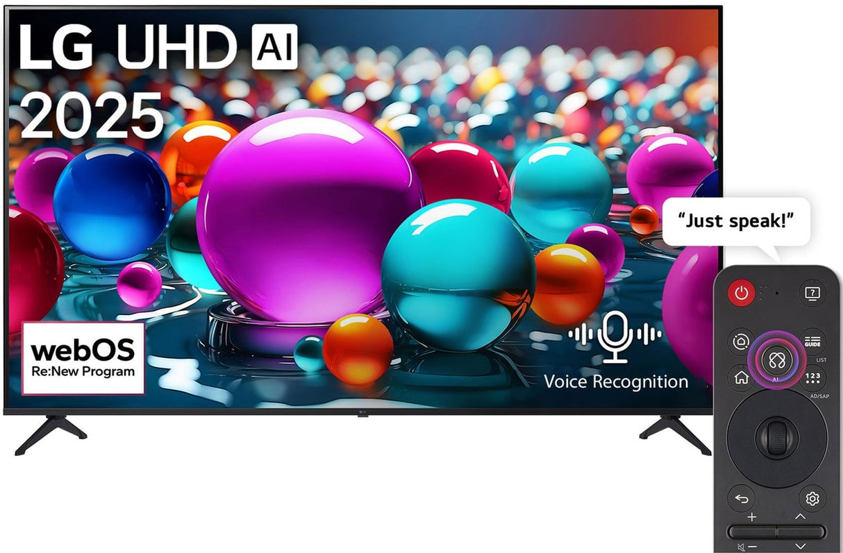 LG 65 inch UHD AI UA854K AI Magic Remote Ready HDR10 Smart TV