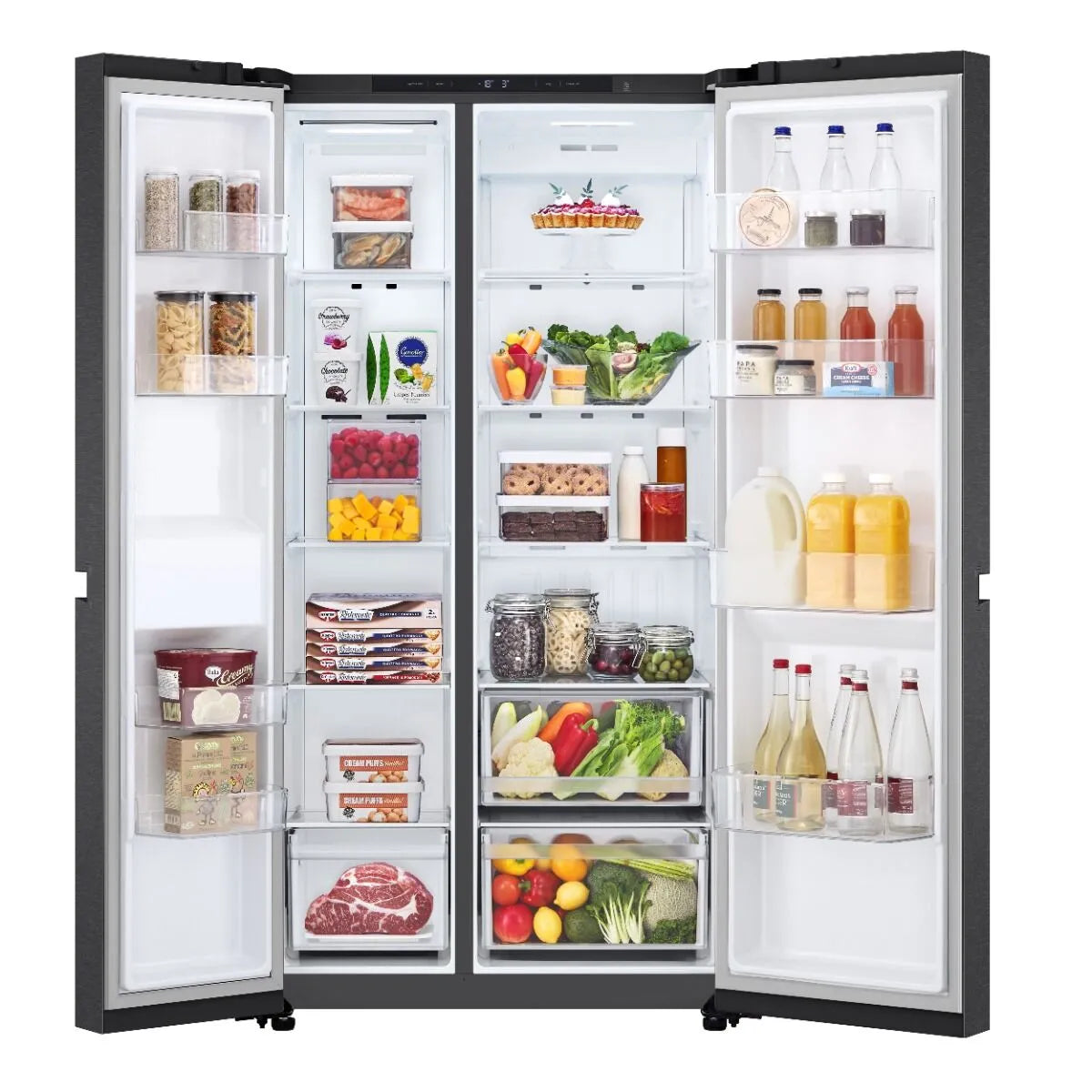 LG 703l Black Side-By-Side Fridge - GC-B257KQJW