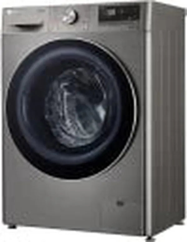 LG 9 kg Front Load Washing Machine F2V5FYPYP - Silver with 1400 RPM, 10 Wash Programs, and AI Direct Drive Technology