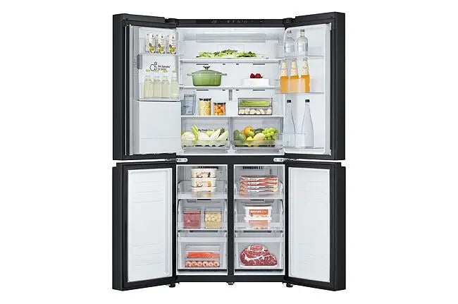 LG 506L Essence Black Steel French Door Fridge - GC-L22FFQPB