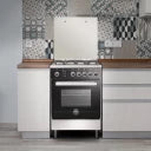 La Germania 60cm Stainless Steel Automatic Gas Stove with 4 Burners and 76L Oven (Classica Valore 5)