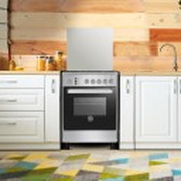 La Germania 60cm Stainless Steel Automatic Gas Stove with 4 Burners and 76L Oven (Classica Valore 5)