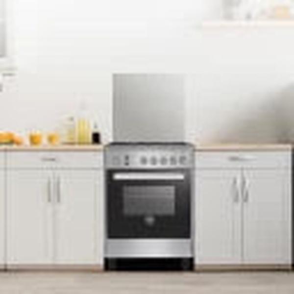 La Germania 60cm Stainless Steel Automatic Gas Stove with 4 Burners and 76L Oven (Classica Valore 5)