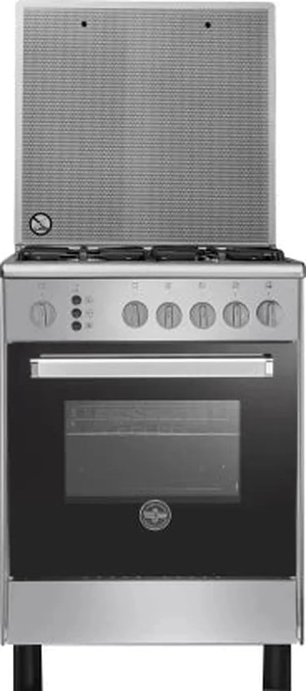 La Germania 60cm Stainless Steel Automatic Gas Stove with 4 Burners and 76L Oven (Classica Valore 5)