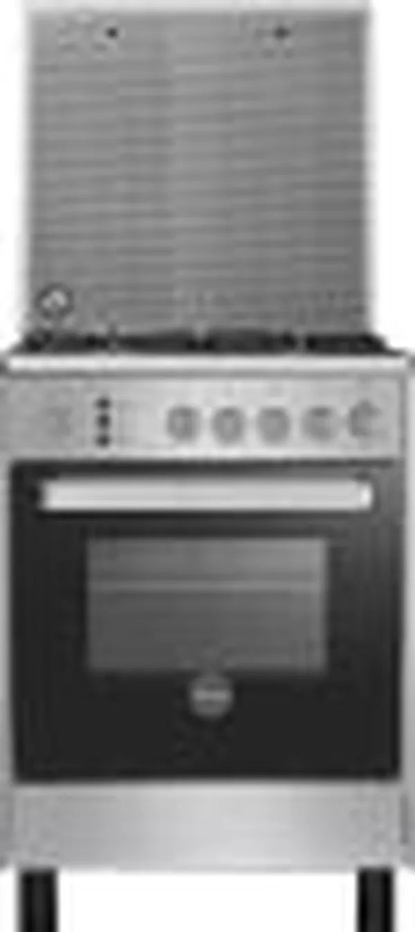 La Germania 60cm Stainless Steel Automatic Gas Stove with 4 Burners and 76L Oven (Classica Valore 5)