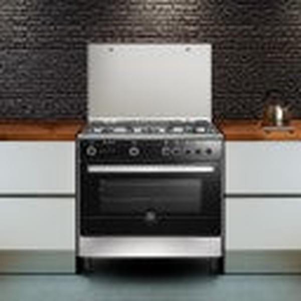 La Germania 90cm Stainless Steel 5-Burner Gas Stove with Fan-Assisted Gas Oven and Rotisserie