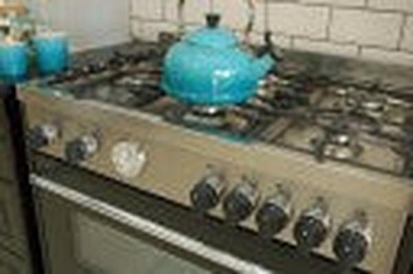 La Germania AMS95C61LBNE 90cm Stainless Steel Freestanding Gas Stove with 142L Dual Fan Electric Oven - 5 Burners