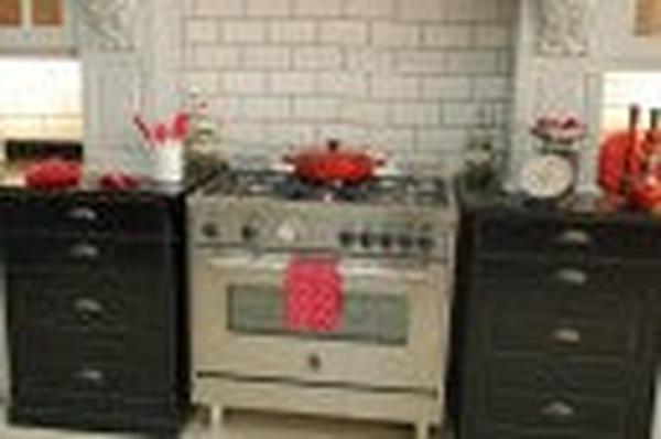 La Germania AMS95C61LBX 5 Burner Stainless Steel Freestanding Gas Stove with 142L Electric Oven