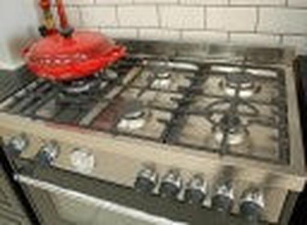 La Germania AMS95C81BNE 90cm Stainless Steel 5 Burner Gas Stove with Fan Assisted Oven