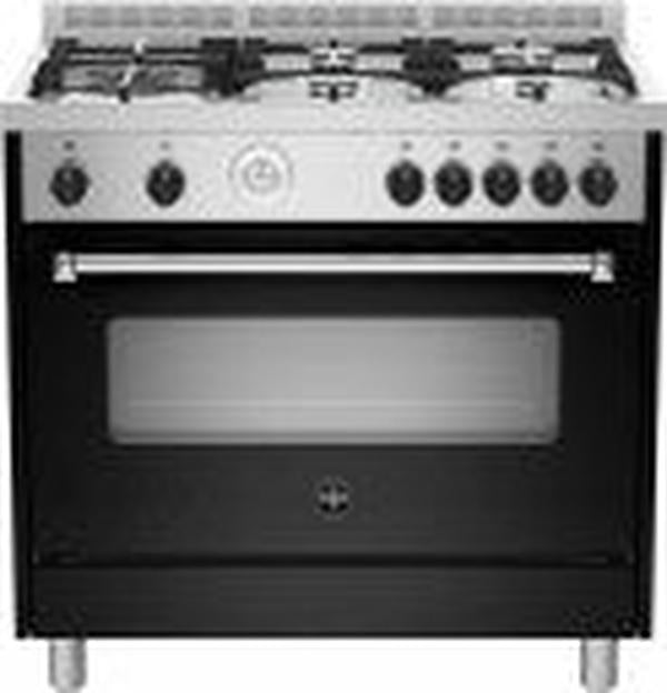 La Germania AMS95C81BNE 90cm Stainless Steel 5 Burner Gas Stove with Fan Assisted Oven