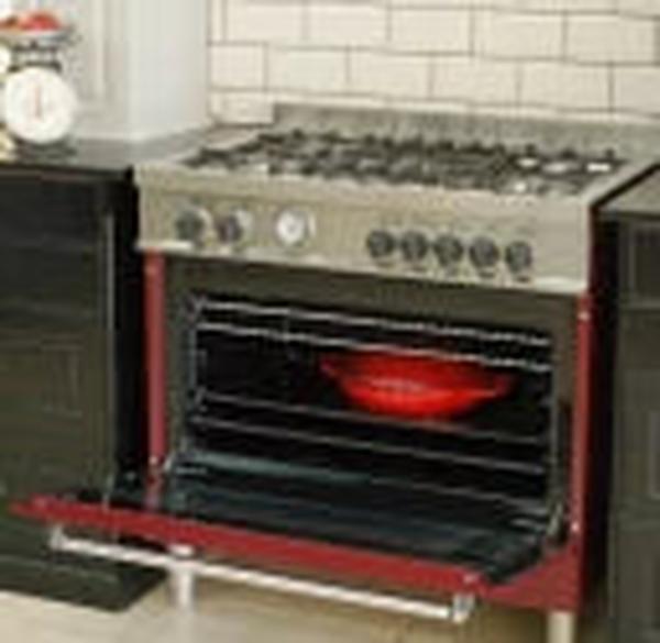 La Germania AMS95C81BVI 90cm Stainless Steel 5-Burner Gas Stove with 142L Fan-Assisted Oven