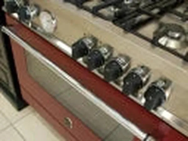 La Germania AMS95C81BVI 90cm Stainless Steel 5-Burner Gas Stove with 142L Fan-Assisted Oven