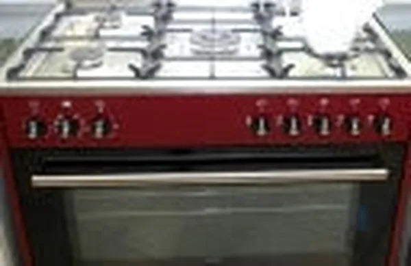 La Germania RUS95C61LDVI 90cm Stainless Steel 5-Burner Gas Stove with 142L Multi-Function Electric Oven