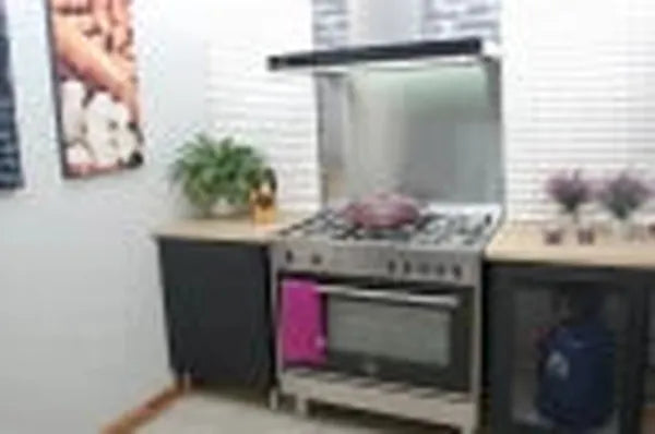 La Germania RUS95C61LDXCI 90cm Stainless Steel 5-Burner Manual Gas Stove with 142L Electric Oven