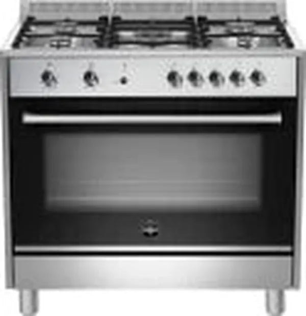 La Germania RUS95C61LDXCI 90cm Stainless Steel 5-Burner Manual Gas Stove with 142L Electric Oven
