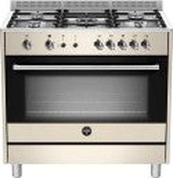 La Germania RUS95C81DCR 90cm Stainless Steel 5-Burner Gas Stove with Fan-Assisted Oven and Wok Burner