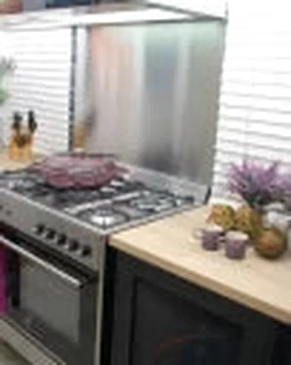 La Germania RUS95C81DX 90cm Stainless Steel 5-Burner Automatic Gas Stove with 142L Fan-Assisted Gas Oven