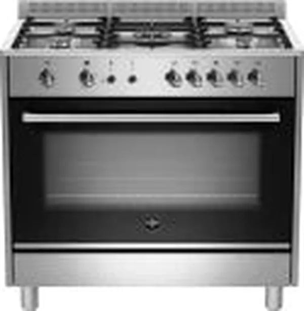 La Germania RUS95C81DX 90cm Stainless Steel 5-Burner Automatic Gas Stove with 142L Fan-Assisted Gas Oven