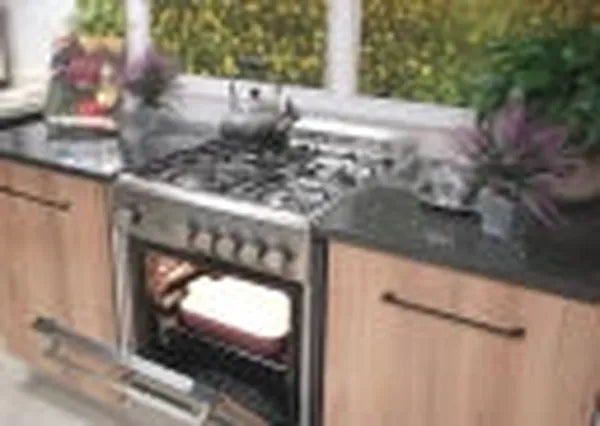 La Germania TU64031DXS 60cm Stainless Steel Freestanding 4-Burner Gas Stove with Oven and Grill - 69L Capacity, A+ Energy Rating