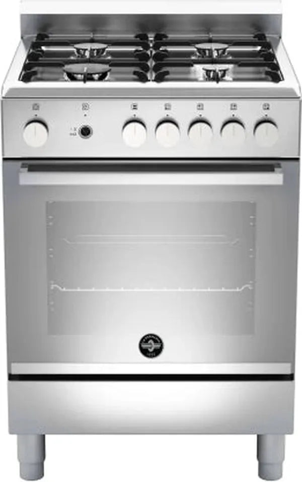 La Germania TU64031DXS 60cm Stainless Steel Freestanding 4-Burner Gas Stove with Oven and Grill - 69L Capacity, A+ Energy Rating