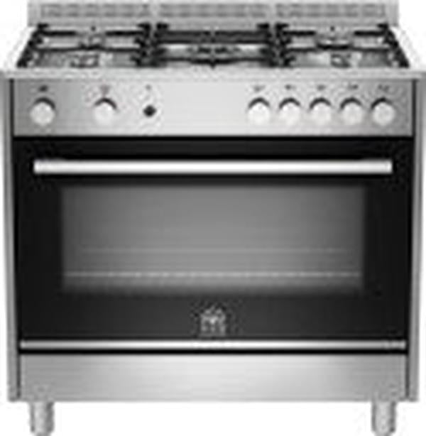 La Germania TUS95C61LDXCI 5-Burner Stainless Steel Freestanding Gas Stove with 142L Electric Oven