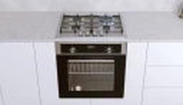 LadyBird 60cm Combi Oven Set with 4 Burner Stainless Steel Gas Hob - Modern Kitchen Appliance
