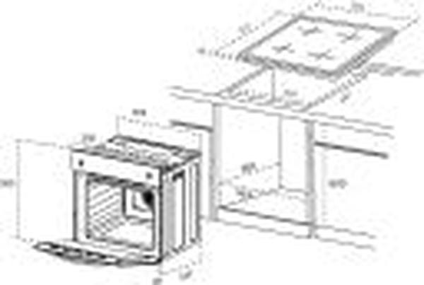 LadyBird Bil67tb2-b1/onl-60xfg 60cm Steel Automatic 4-Burner Gas Stove with Combi Oven