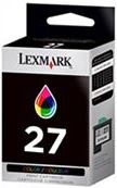 Lexmark 27 Cyan Magenta Yellow Colour Original Ink