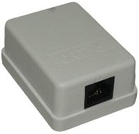 LinkQnet RJ45 CAT6 Single Wall Mount Surface Box