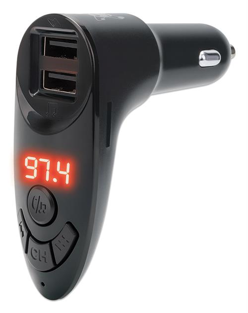 Manhattan Bluetooth FM Transmitter with Dual USB Ports