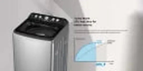 Midea 21kg Top Loader Inverter Washing Machine with 360 Water Magic Pulsator - Grey