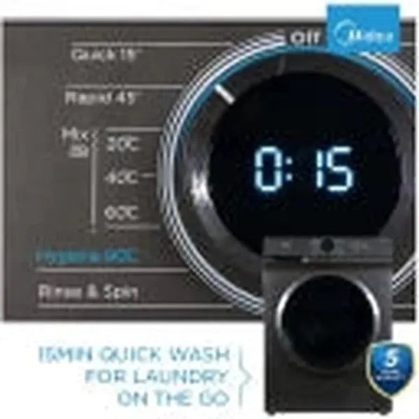 Midea 6 kg Front Loader Washing Machine MF100W60T - Silver