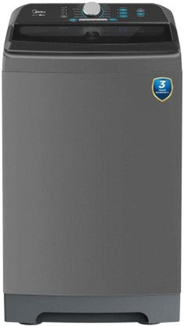 Midea MA500W150/G 15 kg Top Loader Washing Machine - Stylish Grey Finish, 1400 RPM Spin Speed, Energy Efficient