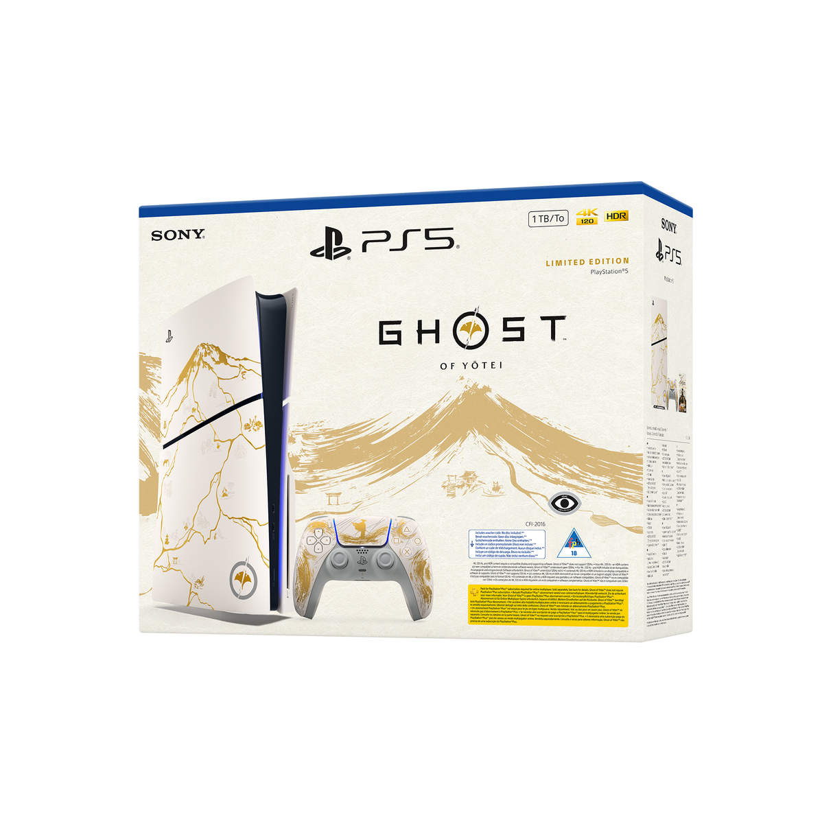 PlayStation 5 Console - Ghost of Yotei Gold Limited Edition Bundle