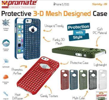 Promate Blue iPhone 5 Mesh Designed Promate Protective case