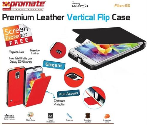 Promate Filion S5 Bookcover Colour: Black
