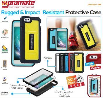 Promate Maroon Armor-i6 Protective Case